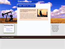 Tablet Screenshot of grandeenergy.com